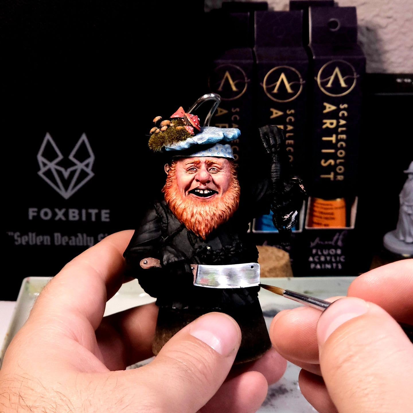 FOXBITE Kolinsky Sable Set Brushes for Miniature Painting Modeling Pieces Fine Detail Paint Brush Miniature Painting Kit Mini Paints Acrylic for Warhammer for Advanced Painters - Image 8