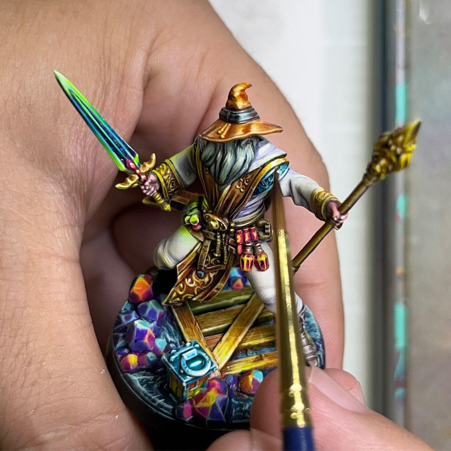 FOXBITE Kolinsky Sable Set Brushes for Miniature Painting Modeling Pieces Fine Detail Paint Brush Miniature Painting Kit Mini Paints Acrylic for Warhammer for Advanced Painters - Image 5
