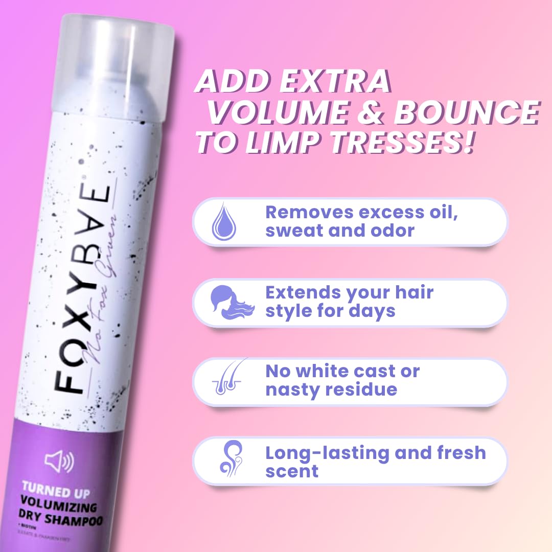 FoxyBae Turned Up Dry Shampoo - 7 Fl Oz + 12-in-1 Magic Dry Hair Mask - Hydrating Leave in Conditioner Spray - 8 Oz - Image 2