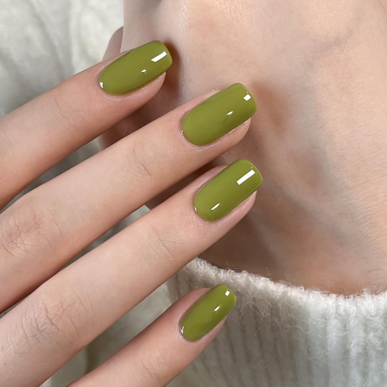 GAOY Green Gel Nail Polish, 16ml Soak Off Gel Polish, UV Light Cure for Nail Art DIY Manicure at Home, 3019 Avocado Green - Image 3