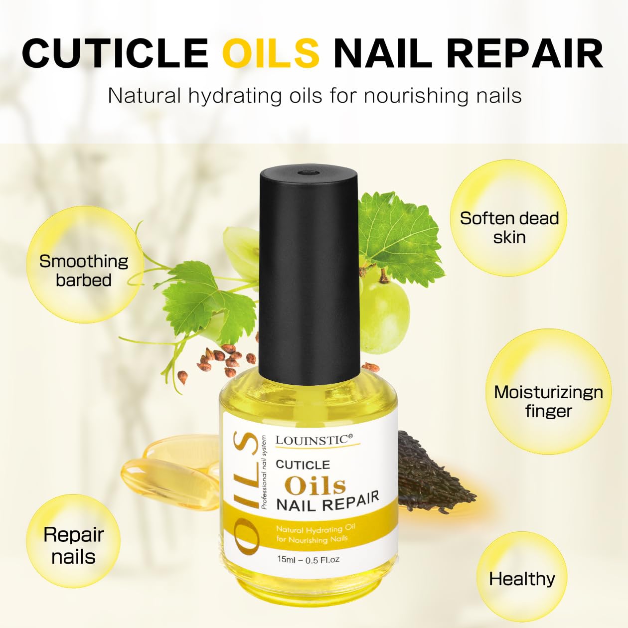 Fast-Acting Gel Nail Polish Remover and Cuticle Oil, 3-5 Minute Professional Formula - Image 5