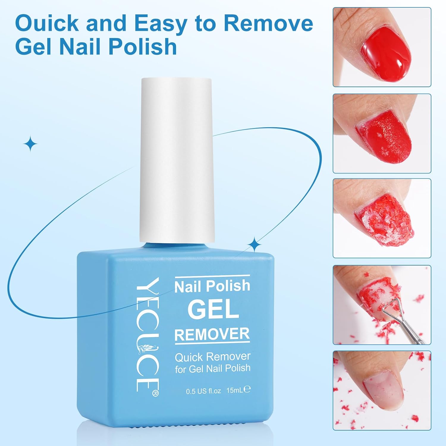 Gel Nail Polish Remover, Gel Polish Remover for Nails, No Need for Foil, Quick & Easy Polish Remover In 3-5 Minutes, No Need Soaking Or Wrapping-15ml - Image 6
