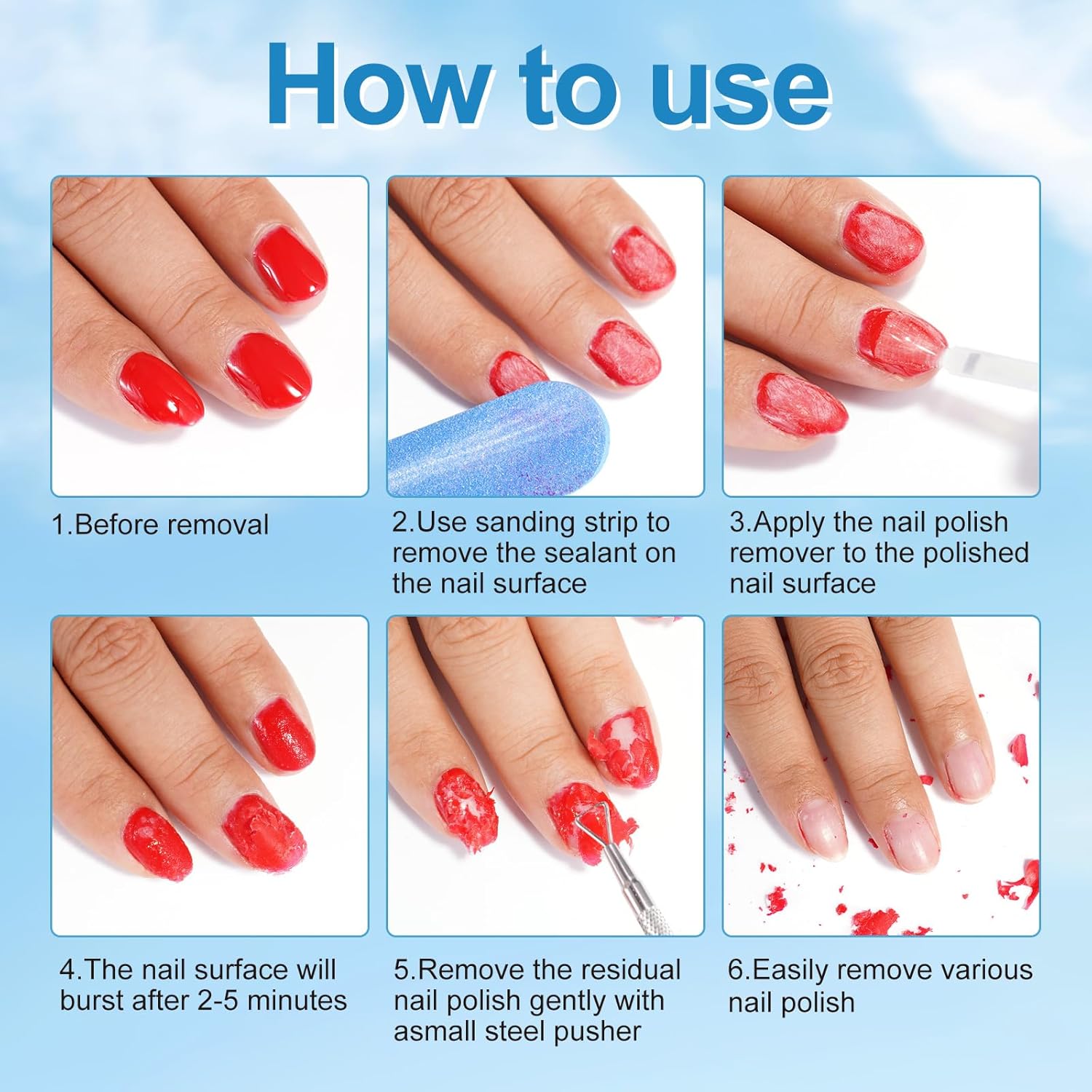Gel Nail Polish Remover, Gel Polish Remover for Nails, No Need for Foil, Quick & Easy Polish Remover In 3-5 Minutes, No Need Soaking Or Wrapping-15ml - Image 5