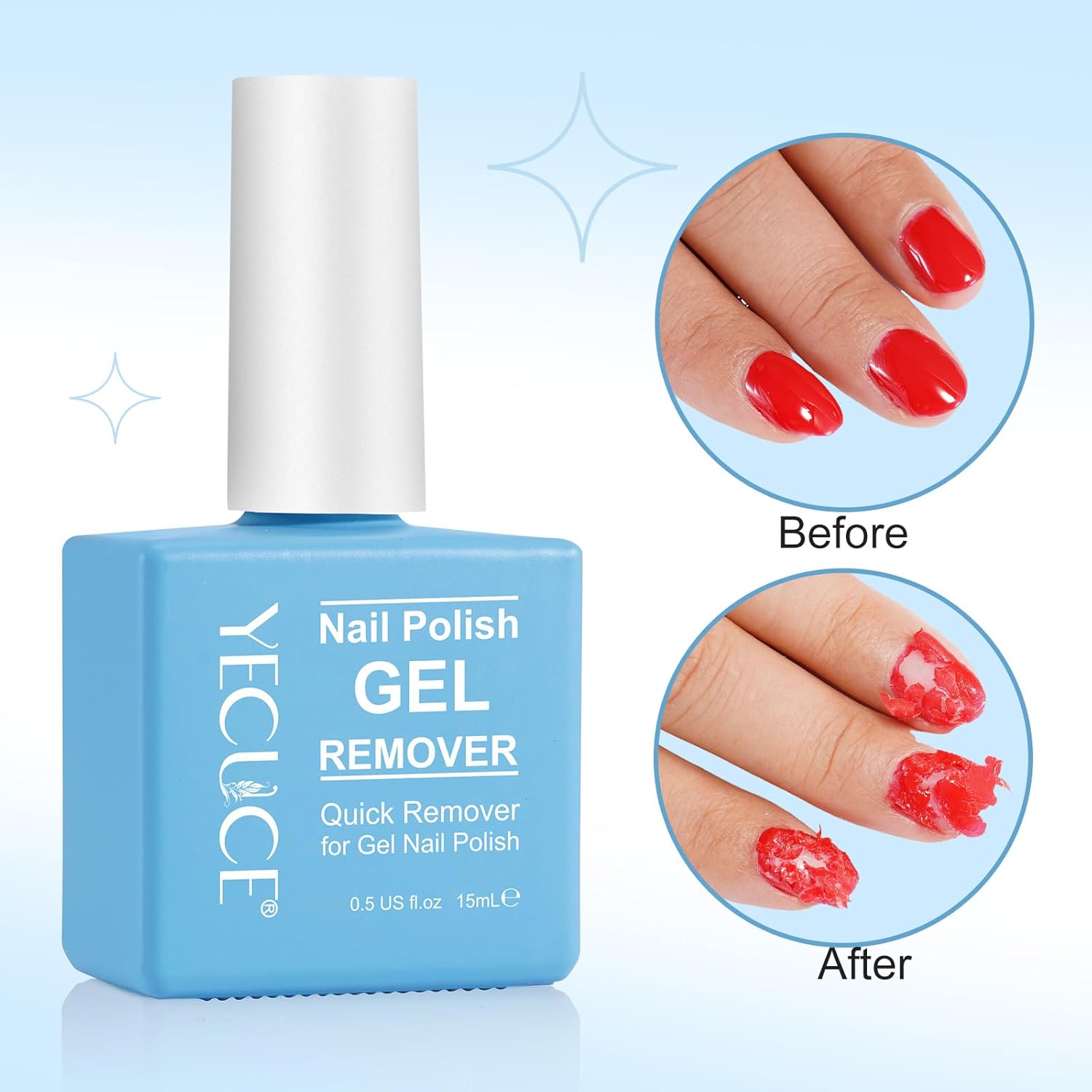 Gel Nail Polish Remover, Gel Polish Remover for Nails, No Need for Foil, Quick & Easy Polish Remover In 3-5 Minutes, No Need Soaking Or Wrapping-15ml - Image 4