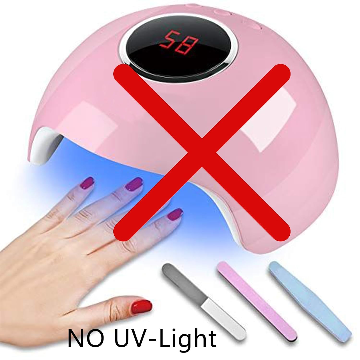 Gel Nail Strips, White Pink French Gel Nails Stickers, UV Free, Long Lasting 16 Nail Wraps for Women, French Tip Nails Polsih Stickers, Includes 1 File, 1 Wooden Stick and 2 Prep Pad - Image 5