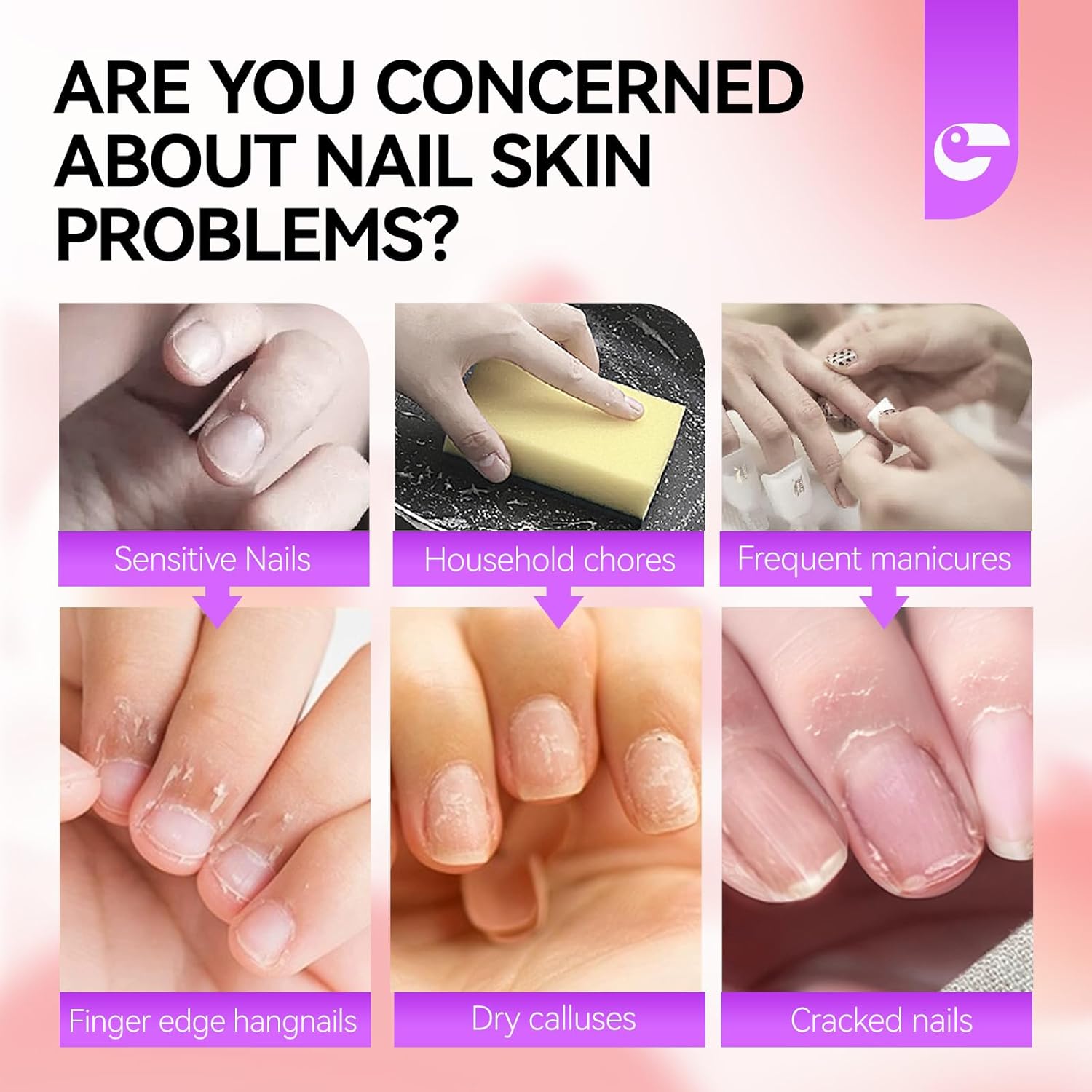 gelike ec Cuticle Cream for Dry Damaged Cuticles Organic Nail Cuticle Remover for Dry, Rough Hands Cracked Rigid Skin - Professional for Salon Home Use - Image 4