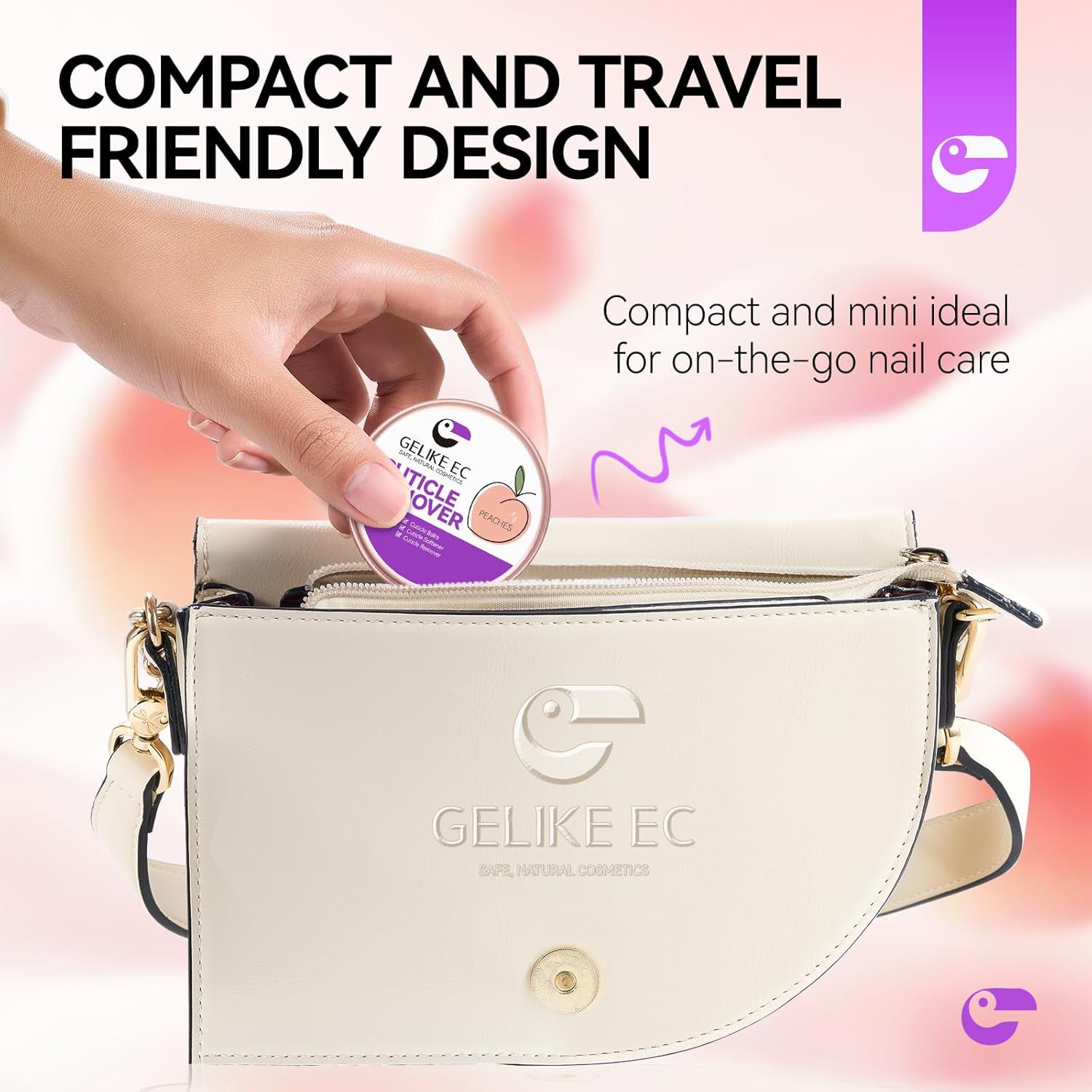 gelike ec Cuticle Cream for Dry Damaged Cuticles Organic Nail Cuticle Remover for Dry, Rough Hands Cracked Rigid Skin - Professional for Salon Home Use - Image 8