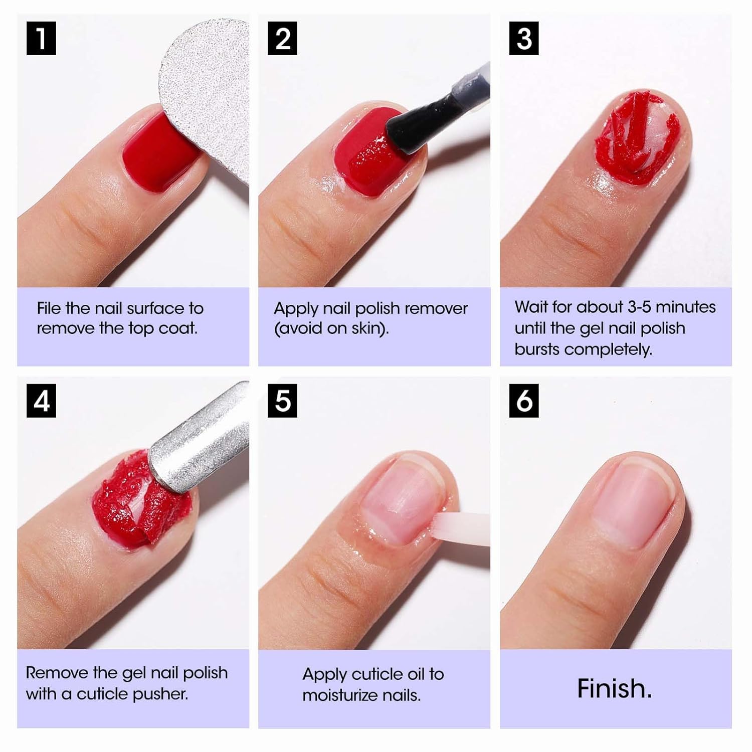Gellen 2Pcs Quick Gel Nail Polish Remover Kit 15ml - Includes Cuticle Pusher and Oil - Image 8