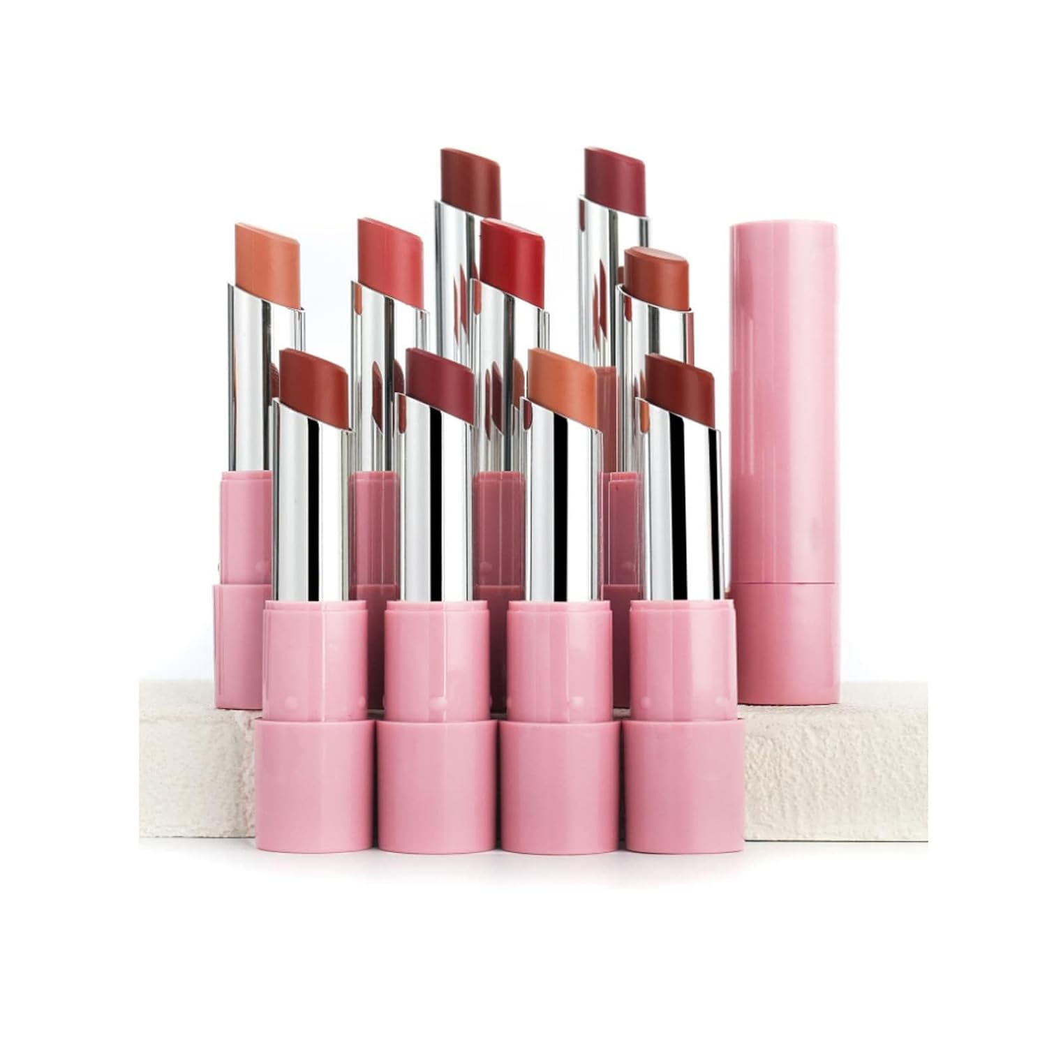 Genli Oil Balm, Hydrating Lip Balm & Matte Lipstick 2-in-1 Set - Waterproof Long-Lasting Lip Liner with Non-Stick Cup Technology, All-Day Moisturizing for Smooth Glossy Shine (07) - Image 2