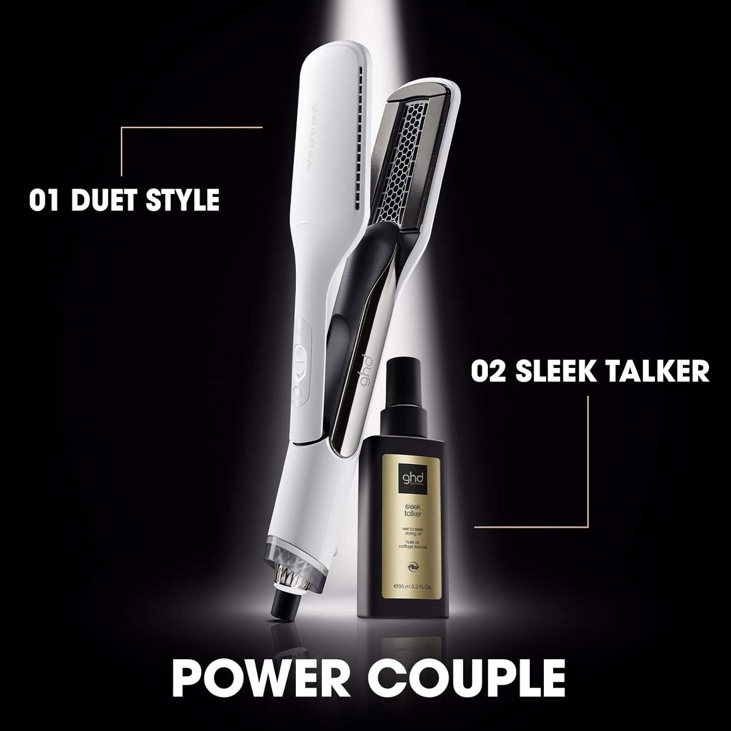 ghd Duet Style - 2-in-1 Flat Iron Hair Straightener + Hair Dryer in One Tool | Transform Hair from Wet to Styled with No Heat Damage | Blow Dry with No Fizz | 2X More Shine - Image 2