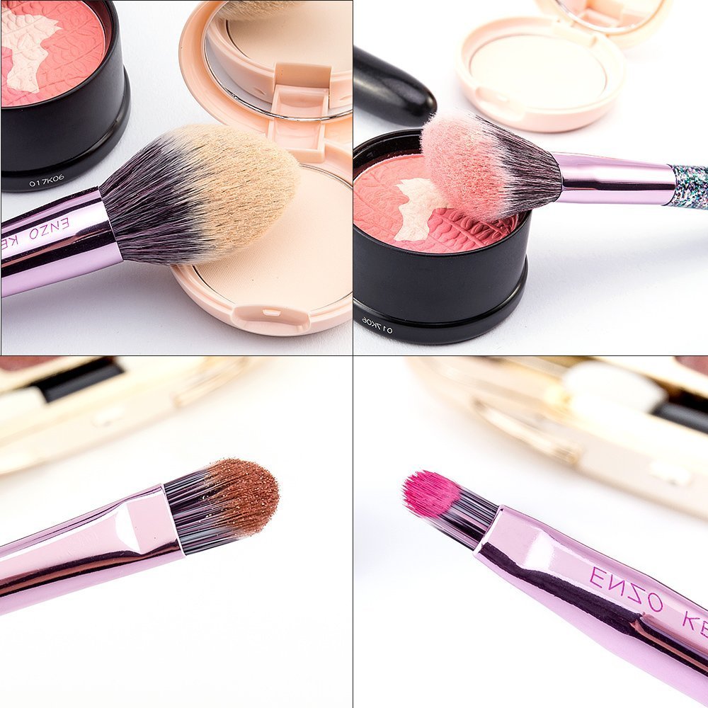 Glitter Makeup Brushes Set with Case, Vegan Makeup Brush Set Professional, Colorful Cosmetic Brushes Makeup Set, Make up Brush Vegan, Make up Brushes Set Professional, Makeup Brush Set Vegan - Image 9