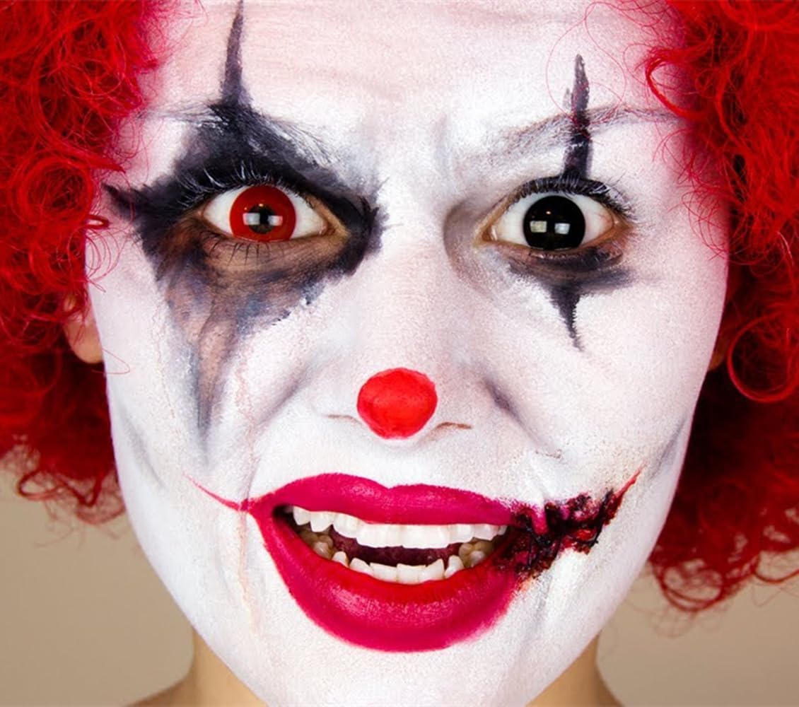 Go Ho White Face Paint,Easily Washable Formula Face Paint Stick,Non-toxic Full-coverage Cream to Powder White Face Body Paint for Halloween Cosplay Zombie Skeleton Clown Goth Makeup - Image 9