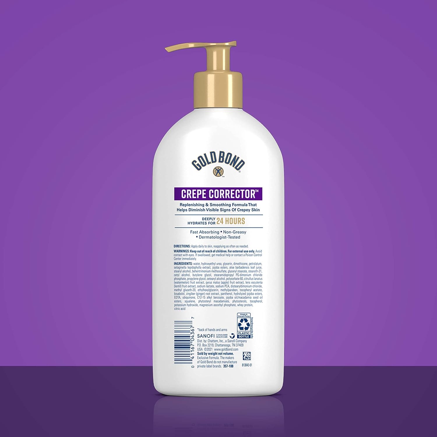 Gold Bond Age Renew Crepe Corrector Body & Face Lotion, Replenishing & Smoothing Formula, 14 oz., Packaging may vary - Image 2