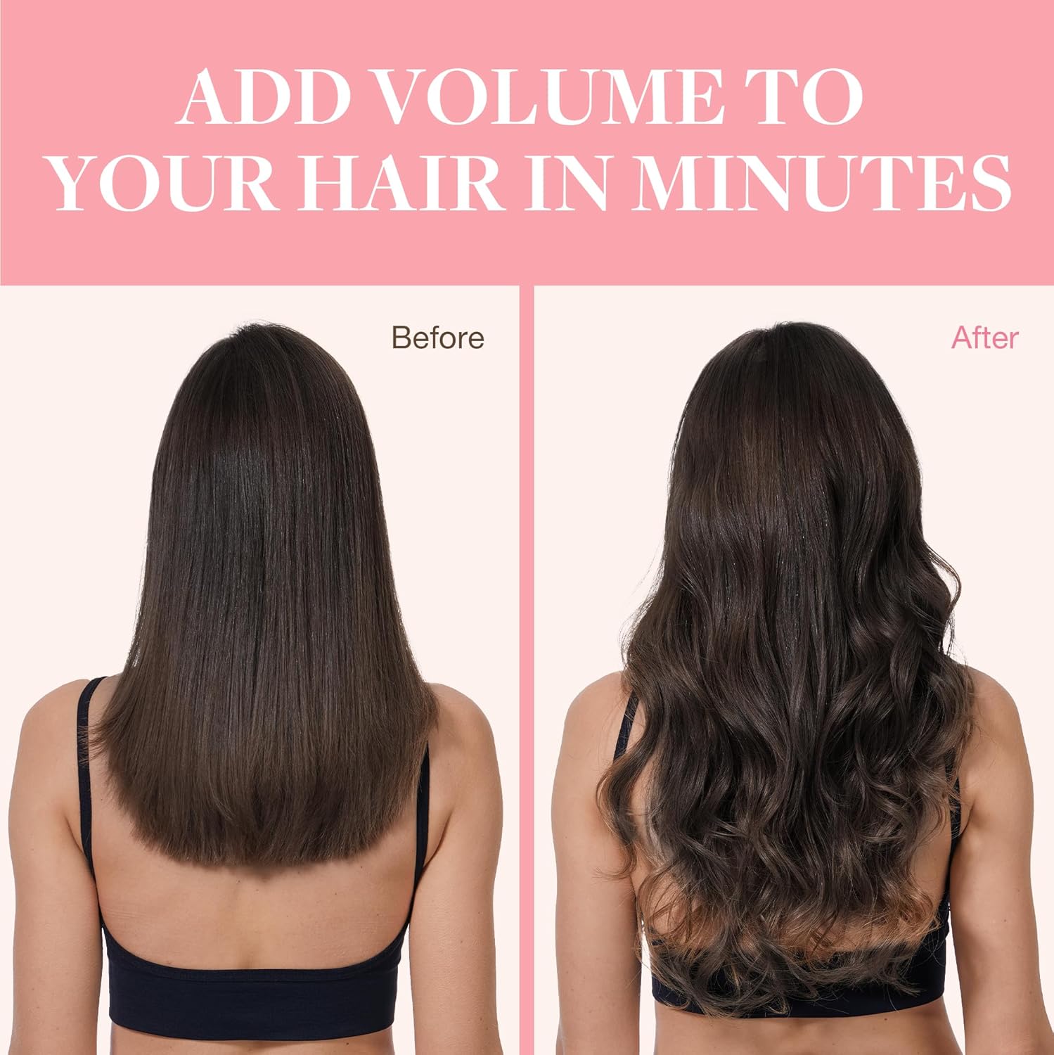 GOO GOO Clip in Hair Extensions Real Human Hair, Remy Human Hair Extensions Clip ins for Women, Natural Human Hair, 14inch 120g 7Pcs, 2 Dark Brown - Image 6