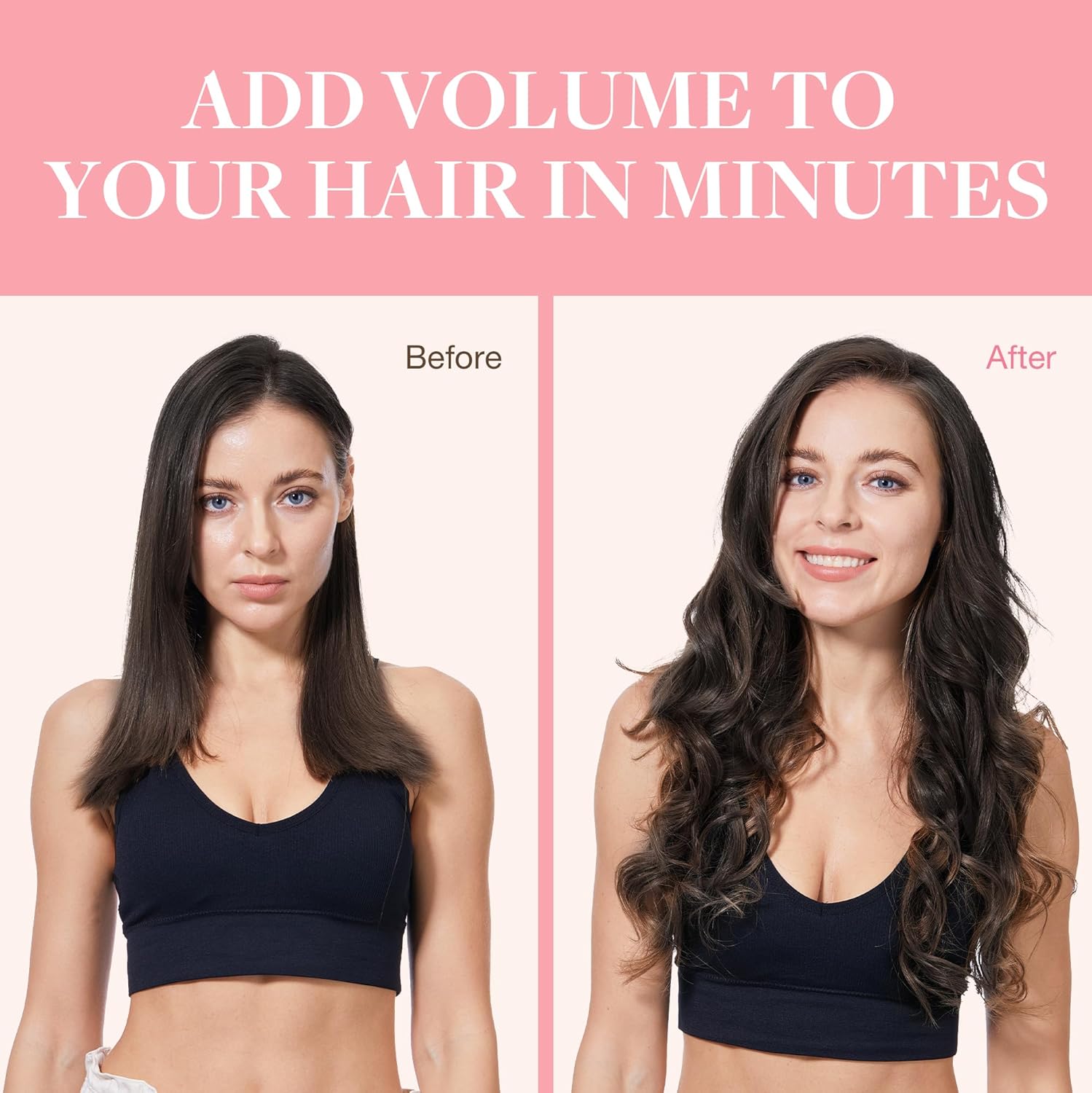 GOO GOO Clip in Hair Extensions Real Human Hair, Remy Human Hair Extensions Clip ins for Women, Natural Human Hair, 14inch 120g 7Pcs, 2 Dark Brown - Image 5