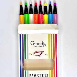 Goodly 8 Colors Master Precise UV Glow 2 IN 1 Liquid Eyeliner Set, Matte Colored Waterproof Smudge-proof Pigmented Graphic Liners