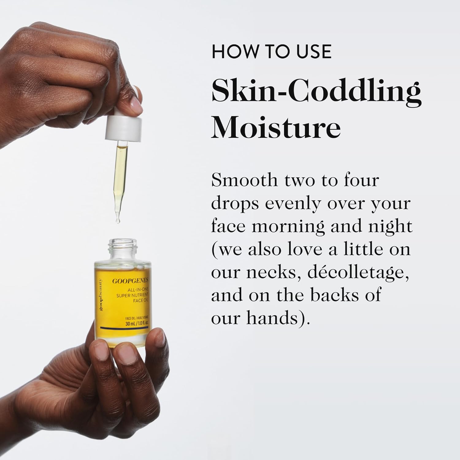 goop Beauty Nutrient Face Oil | Anti Aging Moisturizer for Smooth Skin Texture & Wrinkles | Bakuchiol, Cacay, & Organic Amla | 1 fl oz - Image 7