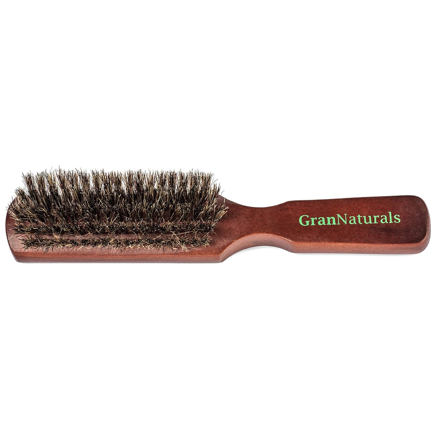GranNaturals Soft Bristle Hair Brush for Men - Boar Bristle Brush for Styling Beards, Fades, Smoothing Hair and Waves - Natural Wooden Hairbrush - Image 3