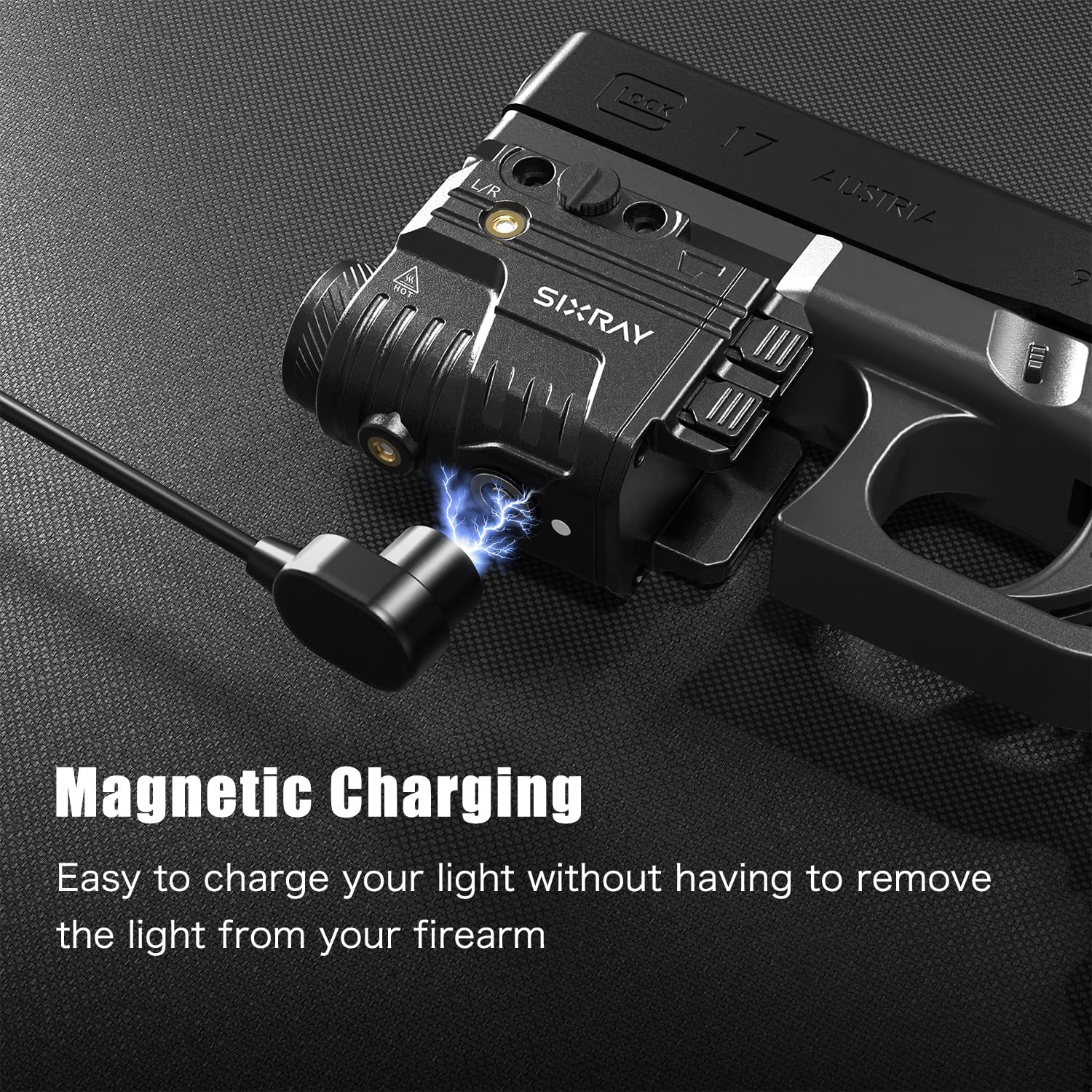 Green Beam and Flashlight for Pistol, Rechargeable Pistol Light Laser Combo Rail Mounted Green Beam Laser Class II - Image 3