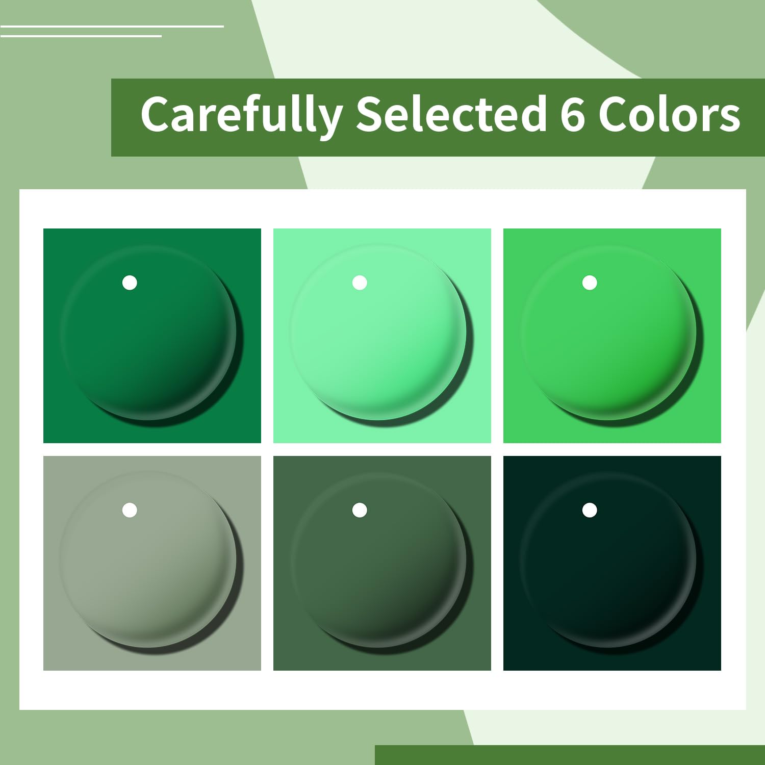 Green Nail Polish 6Pcs Nail Polish Set All Seasons Neutral Color Quick Dry NailPolish Set for Collection Easter Gift for Her - Image 2
