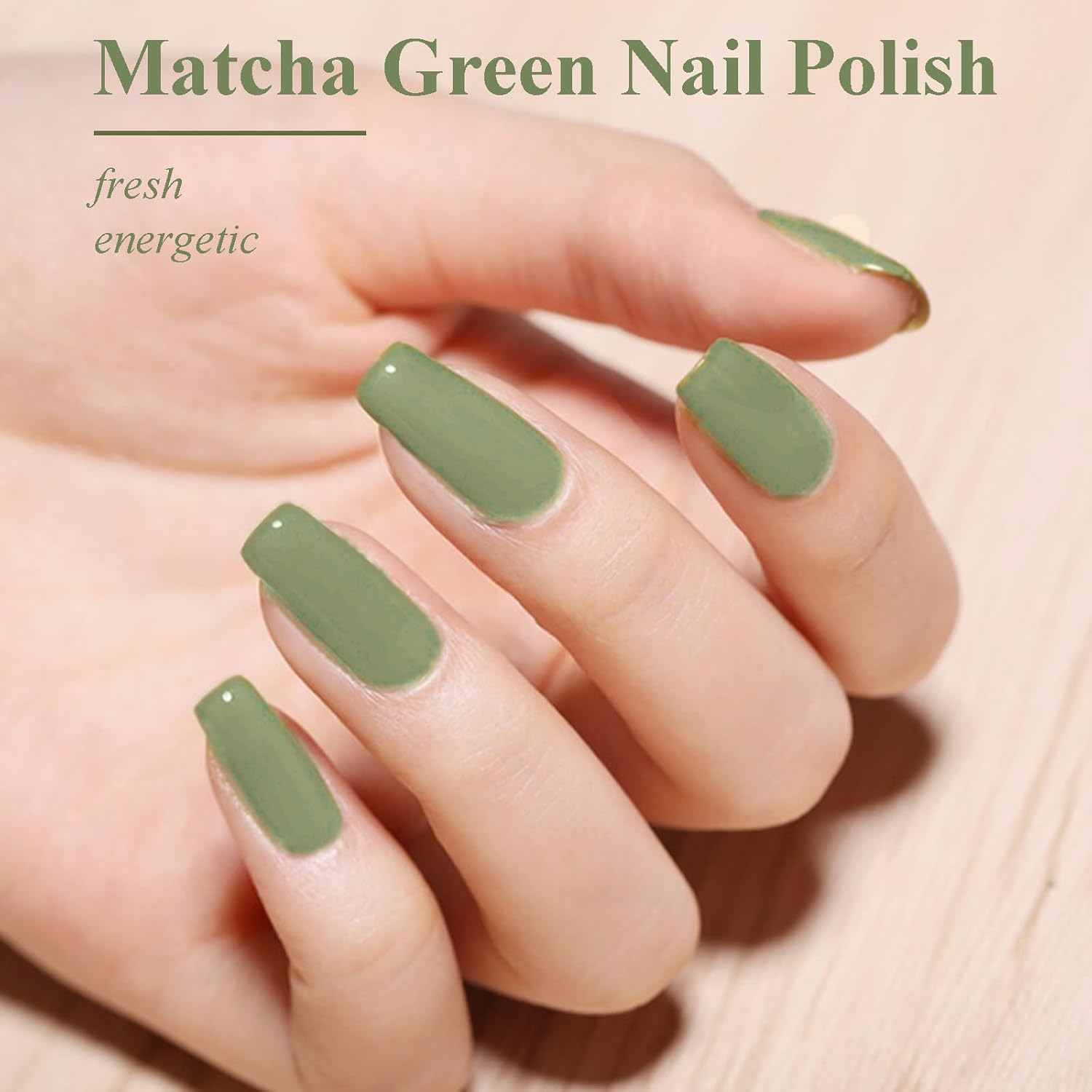 Green Nail Polish - Matcha Green Fingernail Lacquer - Chip Resistant, Long Lasting, Quick Dry - Cruelty Free, High Gloss Nail Art For Women DIY - Image 4