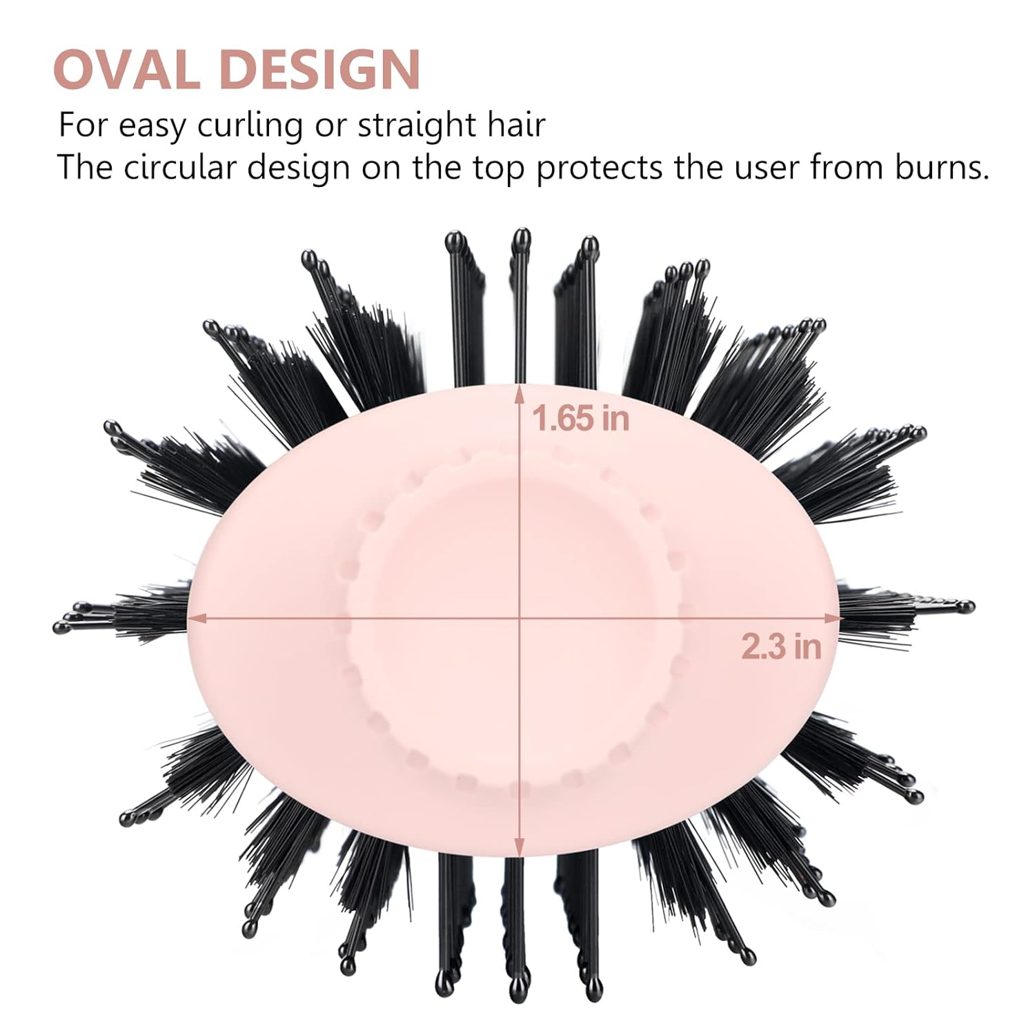 Hair Dryer Brush, Aima Beauty One Step Hair Dryer and Styler Volumizer with Negative Ion for Reducing Frizz and Static, Hair Styling Tools, Pink - Image 4