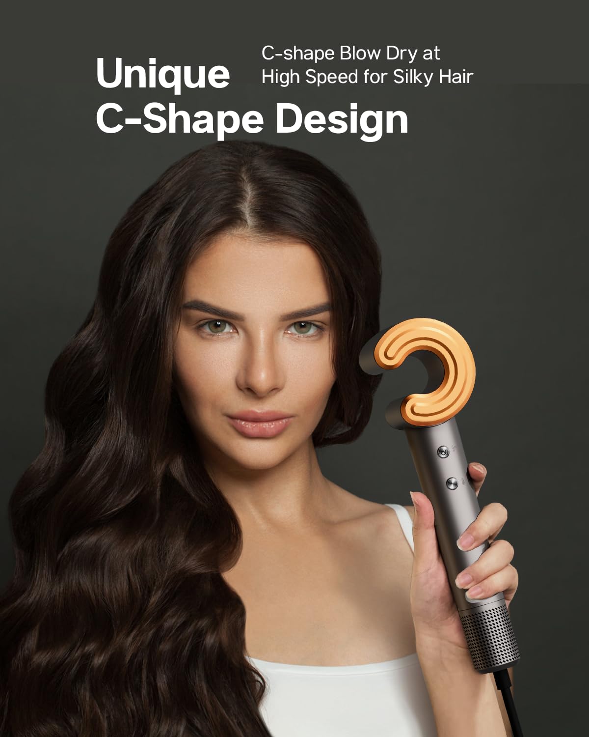 Hair Dryer for Women - 110,000 RPM High-Speed Brushless Motor, Plasma Tech, Quick Dry in 5 Mins, 346g Lightweight & Portable Hair Blow Dryer, No Heat Damage, Smart Temp Control - Nickel Copper - Image 2