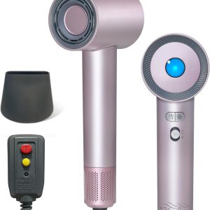 Hair Dryer High Speed 200 Million Negative Ionic Hair Dryer 160，000RPM Brushless Motor Blow Dryer Powerful 1500W Fast Drying Constant Thermo-Control No Heat Damage Low Noise