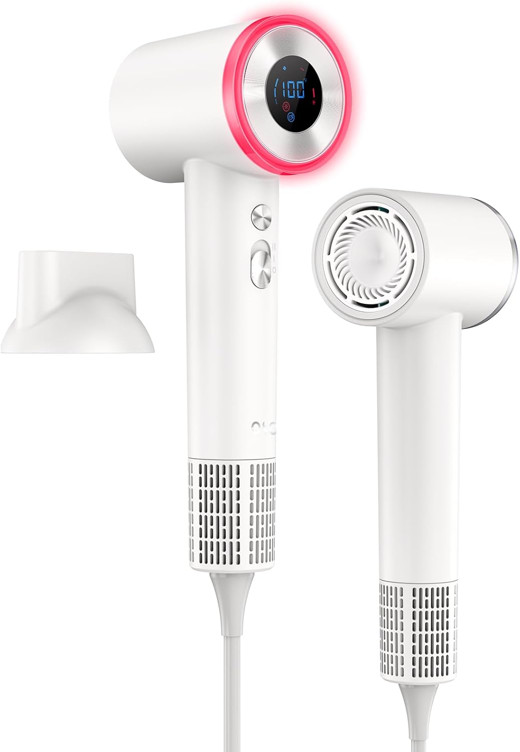 Hair Dryer, High Speed Fast Drying Hair Dryers, Negative Ionic Portable Blow Dryer with 110000 RPM Brushless Motor, Lightweight Low Noise Thermo-Control Hairdryer with Nozzle for Home, Travel