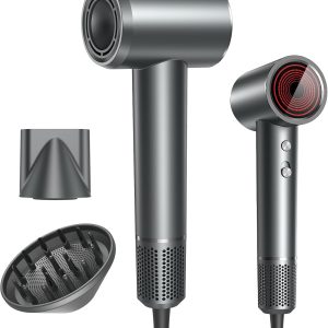 Hair Dryer, Professional Ionic Hair Dryer for Fast Drying, High Speed Hair Blow Dryer with Diffuser for Home Salon Travel, Constant Temperature Hair Care Without Hair Damage
