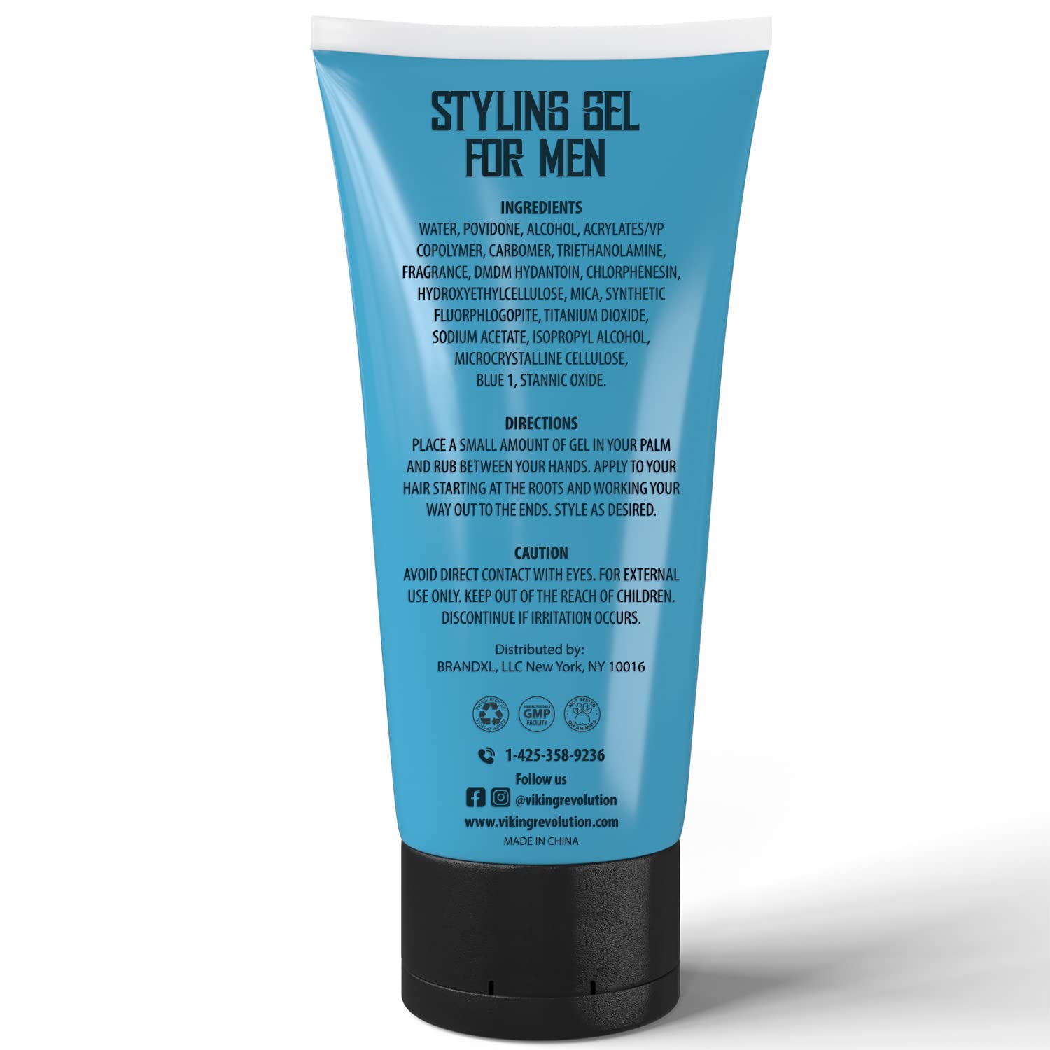 Hair Gel for Men Strong Hold - Mens Hair Gel Extra Strength - Styling Gel for Hair Clear Hair Gel - Firm Hold Gel Hair High Shine Non-Flaking Curly Hair Gel (10oz) - Image 7