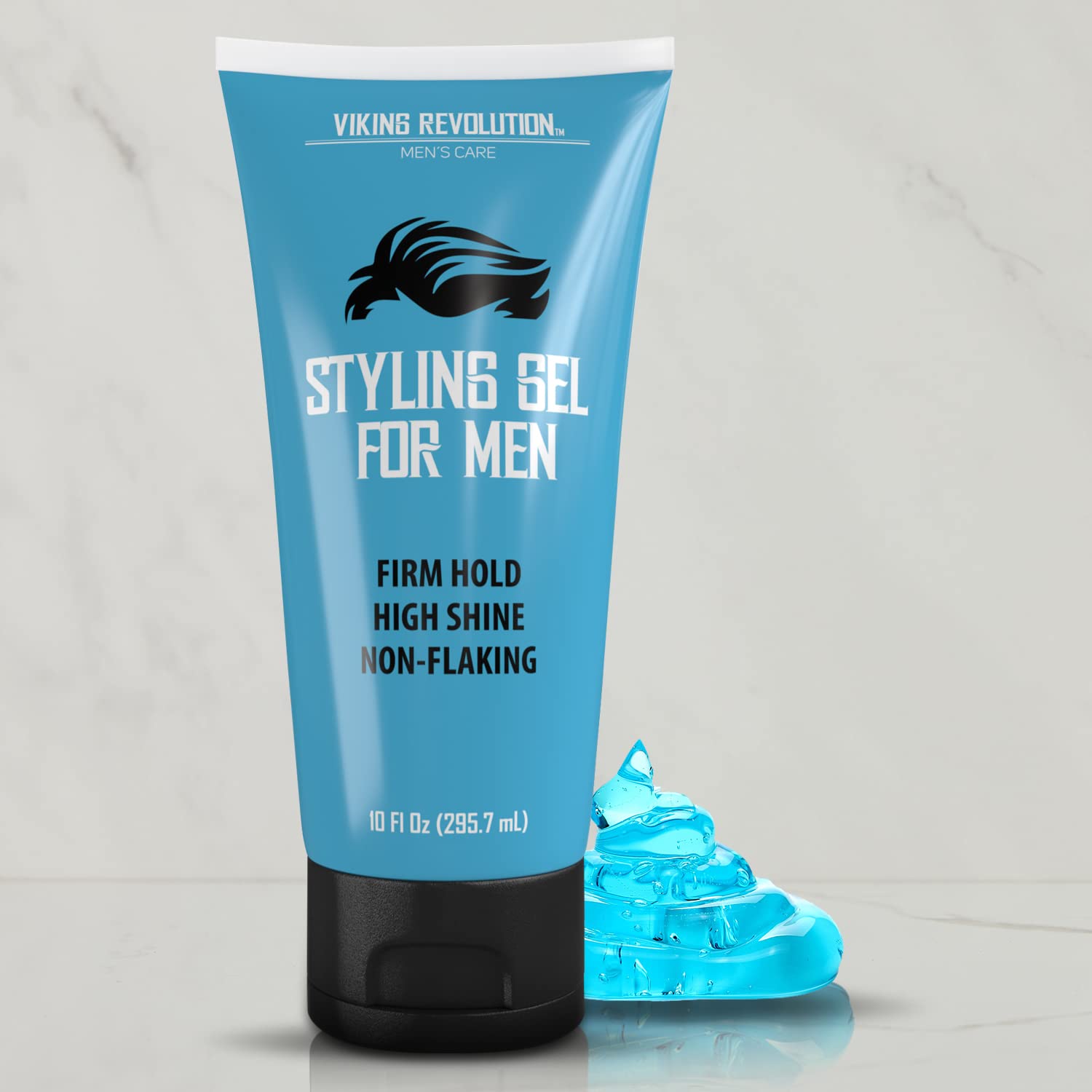 Hair Gel for Men Strong Hold - Mens Hair Gel Extra Strength - Styling Gel for Hair Clear Hair Gel - Firm Hold Gel Hair High Shine Non-Flaking Curly Hair Gel (10oz) - Image 5