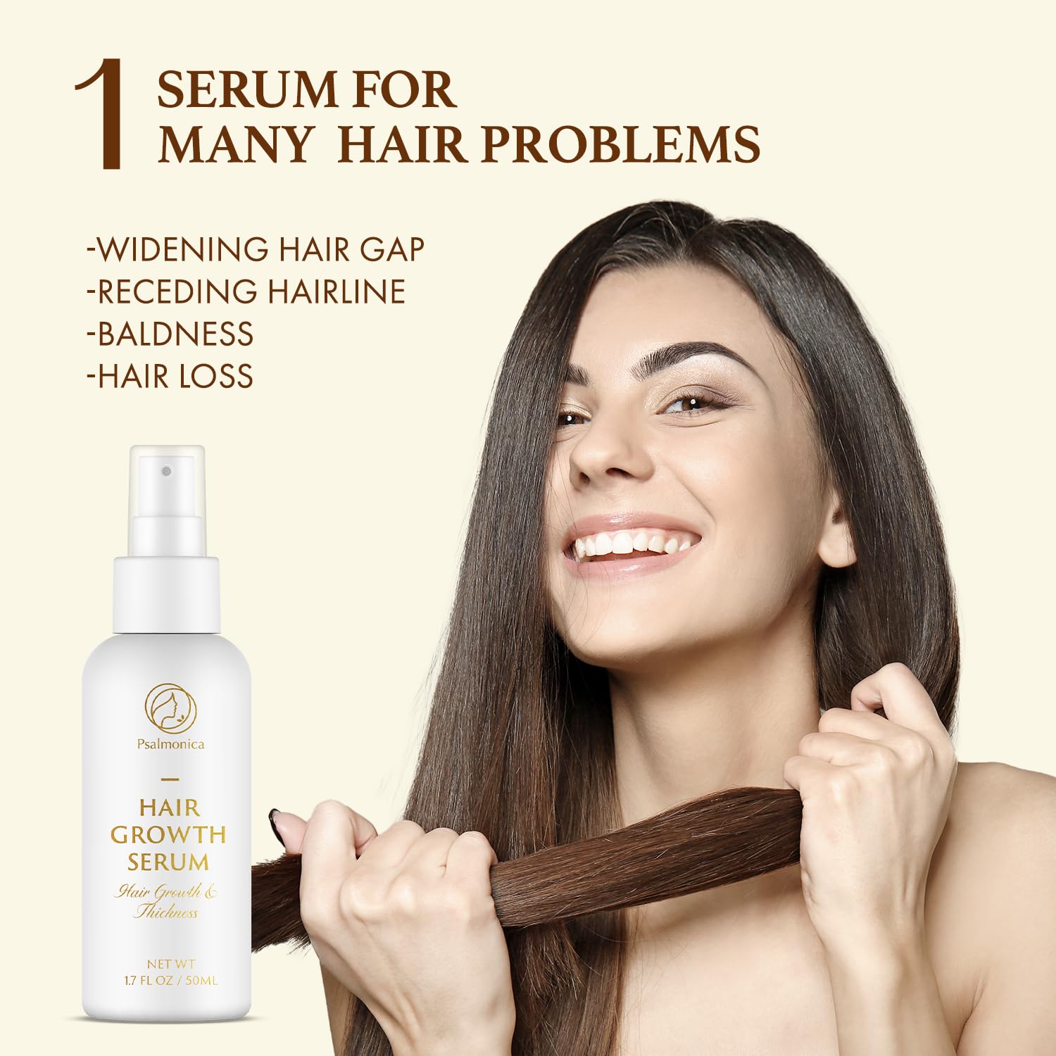 Hair Growth Serum: Rosemary Batana Castor Oil Rice Water Biotin Hair Oils for Hair Growth - Hair Growth Thickening Product - Hair Loss Treatments for Women Men(50 ML) - Image 2