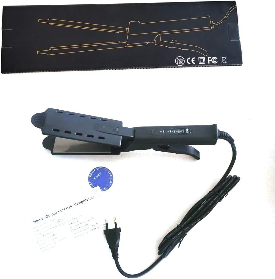 Hair Iron, Ceramic Tourmaline Ionic Flat Iron Hair Straightener, Dual use Dry and Wet for Hair Care Adjustable Temperature, for All Hair Types - Image 6
