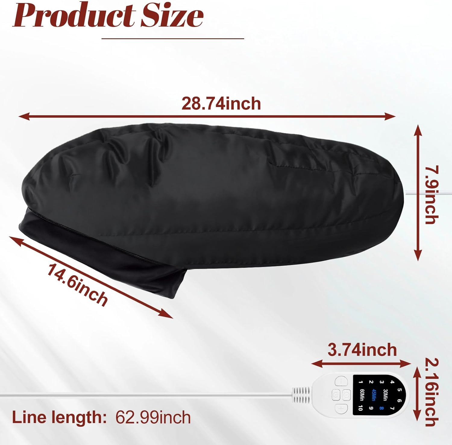 Professional Hair Steamer for Deep Conditioning with 10 Heat Levels and 3 Time Settings - Image 7