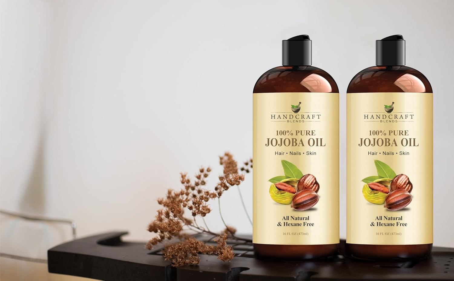 Handcraft Blends Jojoba Oil - Cold-Pressed 16 Fl Oz - 100% Pure and Natural Premium Grade Carrier Oil for Skin and Hair - Body Massage - Hexane-Free - Hair Relaxer for Tight Curls - Image 6