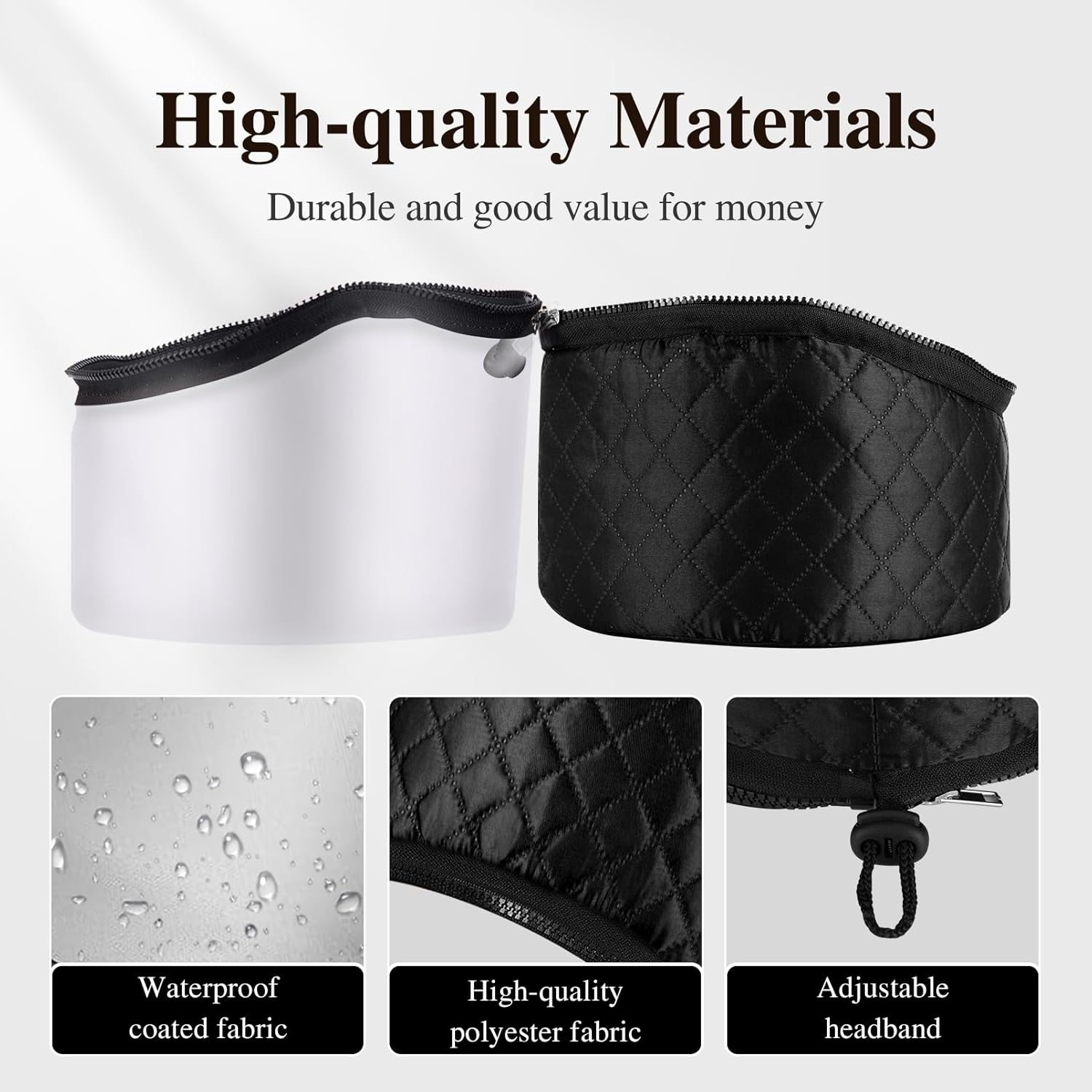 Heat Cap for Deep Conditioning: 10-Level Heats Up Quickly 3 Time Settings Hair Steamer for Natural Hair Home Use Thermal Steam Cap for Black Hair Portable Heating Caps - Image 5