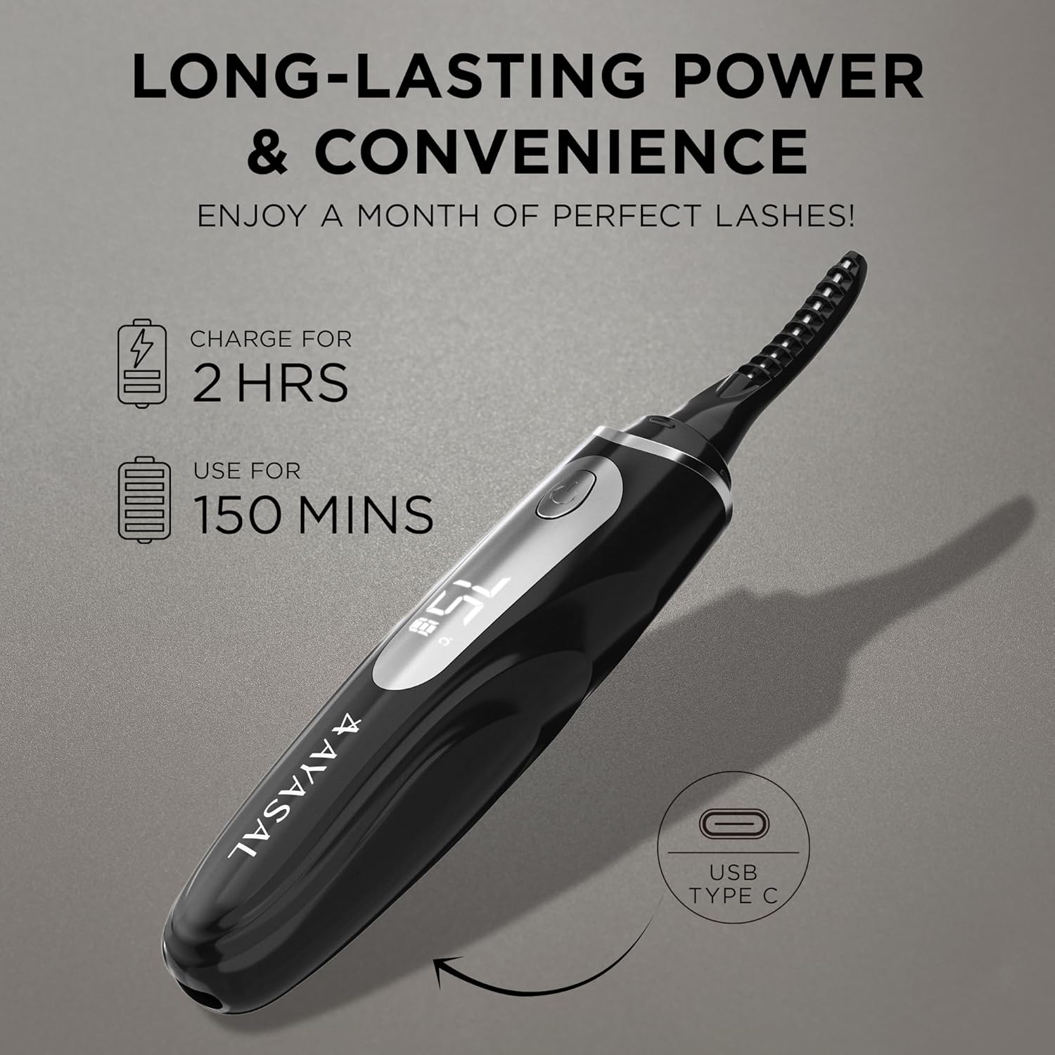 Heated Eyelash Curler for Women: Electric Eyelash Curler for Instant Glam, 10-Second Natural Curls, 24-Hrs Lasting Effect - Portable Rechargeable Heater Lash Curler for All Lash Types - Image 5
