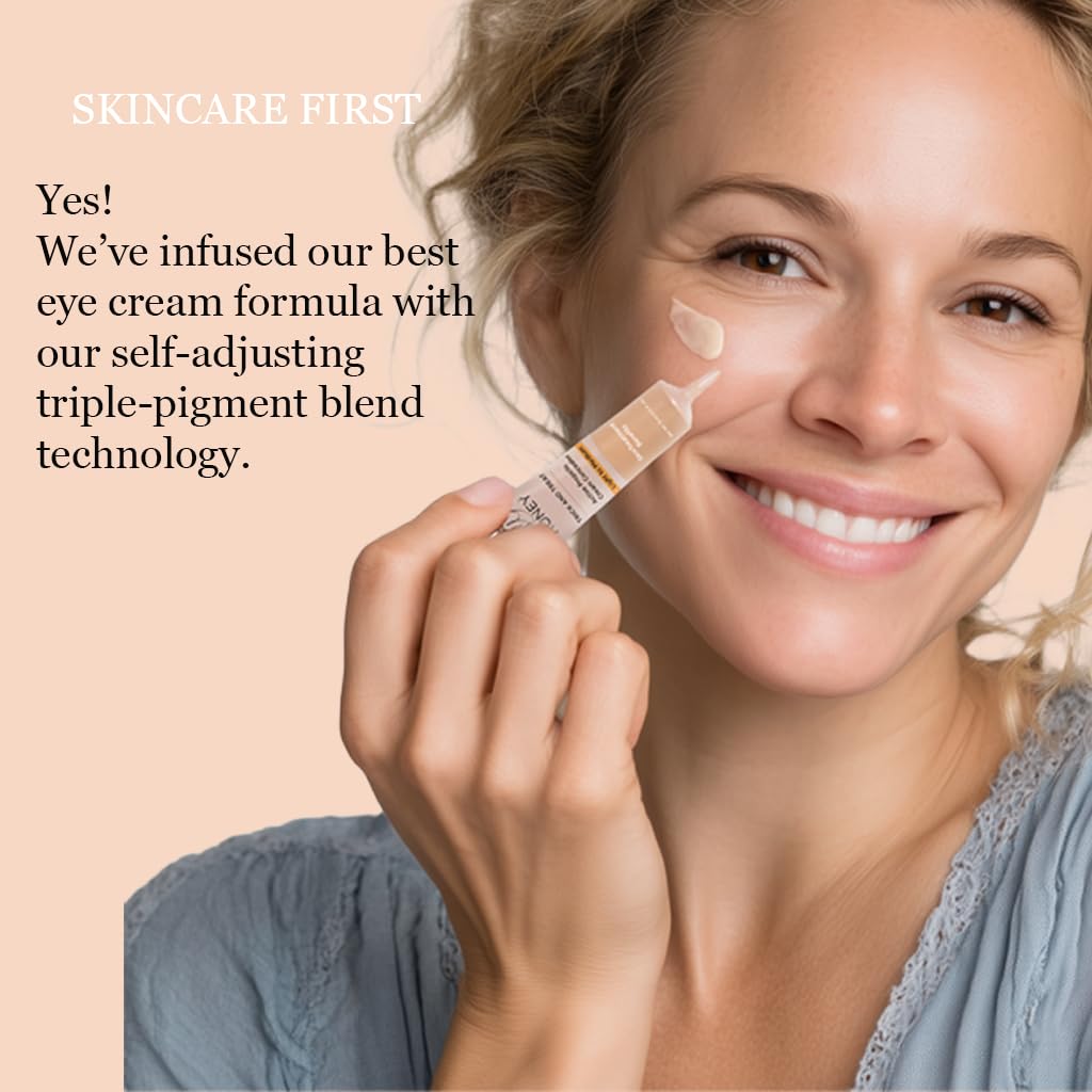 Hey Honey Skincare Trick & Treat Active Honey & Propolis Full-Coverage Concealer | for Rosacea, Acne & Blemishes, Dark Spots, Eye Dark Circles & Discoloration | Light to Medium Tone | 0.5 oz. - Image 2
