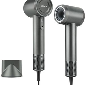 High-Speed Hair Dryer, Negative Ionic Hair Dryer, 110000 RPM Professional High-Speed Blow Dryer 200 Millions, Fast Drying Lightweight Travel Hairdryer, Low Noise Home Hair Dryer(Gray)