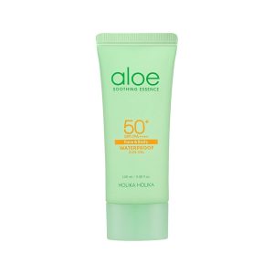 Holika Holika Aloe Waterproof Sun Cream 70ml - Mild, Soft, Moisturizing, Non-sticky, No White Cast, Aloin Free Sun Screen protect UV ray SPF 50+ PA++++