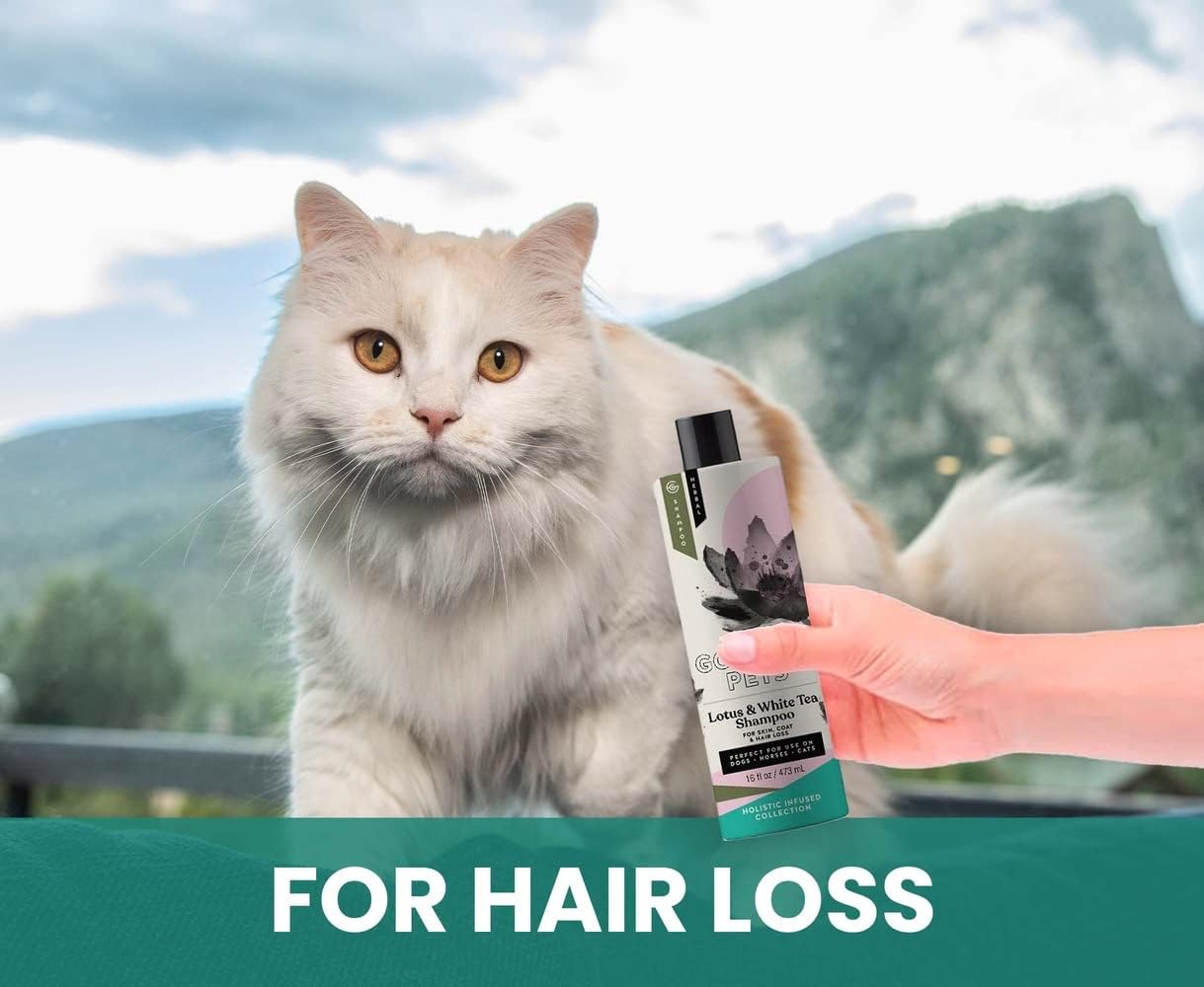 Holistic Natural Derived Lotus and White Tea Pet Shampoo: Veterinarian Recommended - Remove Dirt, Cleanse and Restore Your Dog, Cat or Horse Coat - Made in USA - 16 oz - Image 7