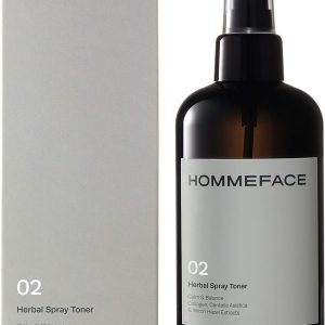 HOMMEFACE Men’s Herbal Spray Face Toner, 8.45 fl. oz. - Alcohol-Free, Hydrating and Balancing Facial Mist with Witch Hazel, CICA Extract, Anti Aging, Aftershaving, for All Skin Types