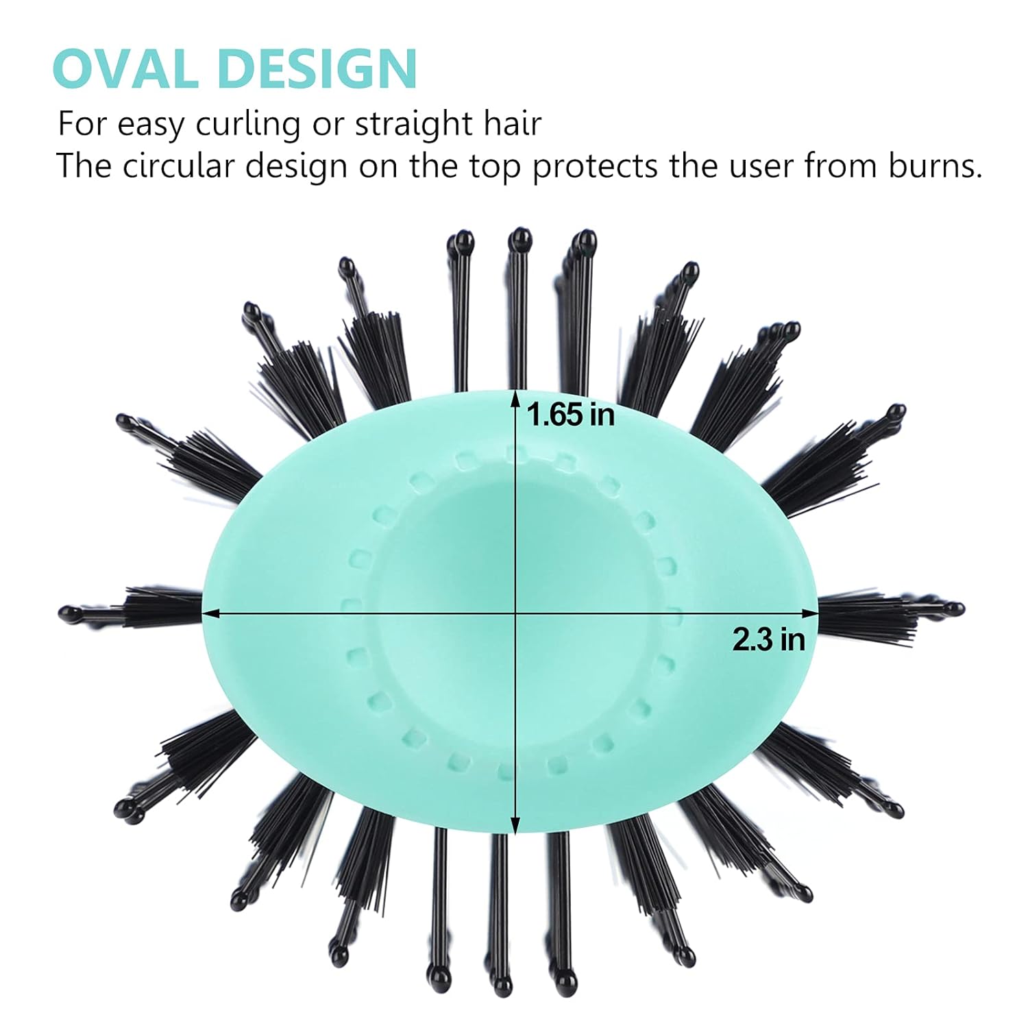 Hot Air Brush, Aima Beauty Professional One Step Hair Dryer & Volumizer 4 in 1 Upgrade Anti-Scald Negative Ionic Technology for All Hair Types, Light Green - Image 6