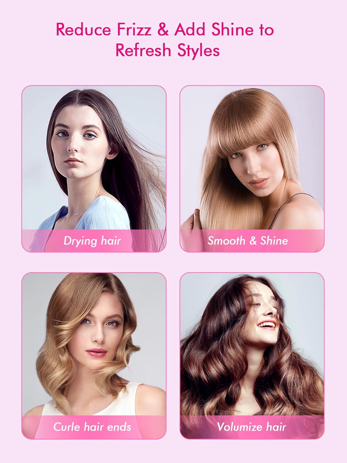 Hot Air Brush One-Step Hairdryer and Styler Volumizer: Blow Dryer Brush for Drying, Volumizing, Smoothing - Heated Brush with 75 mm Oval Barrel - Image 6