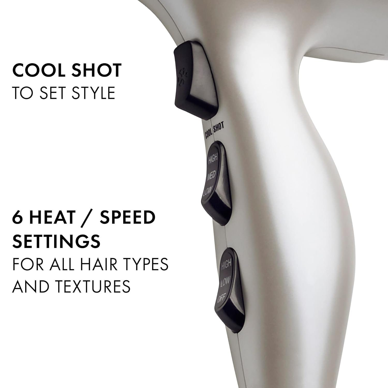 Hot Tools Pro Artist 2400 Turbo Ceramic + Ionic Hair Dryer | Fast Dry, Lightweight - Image 3