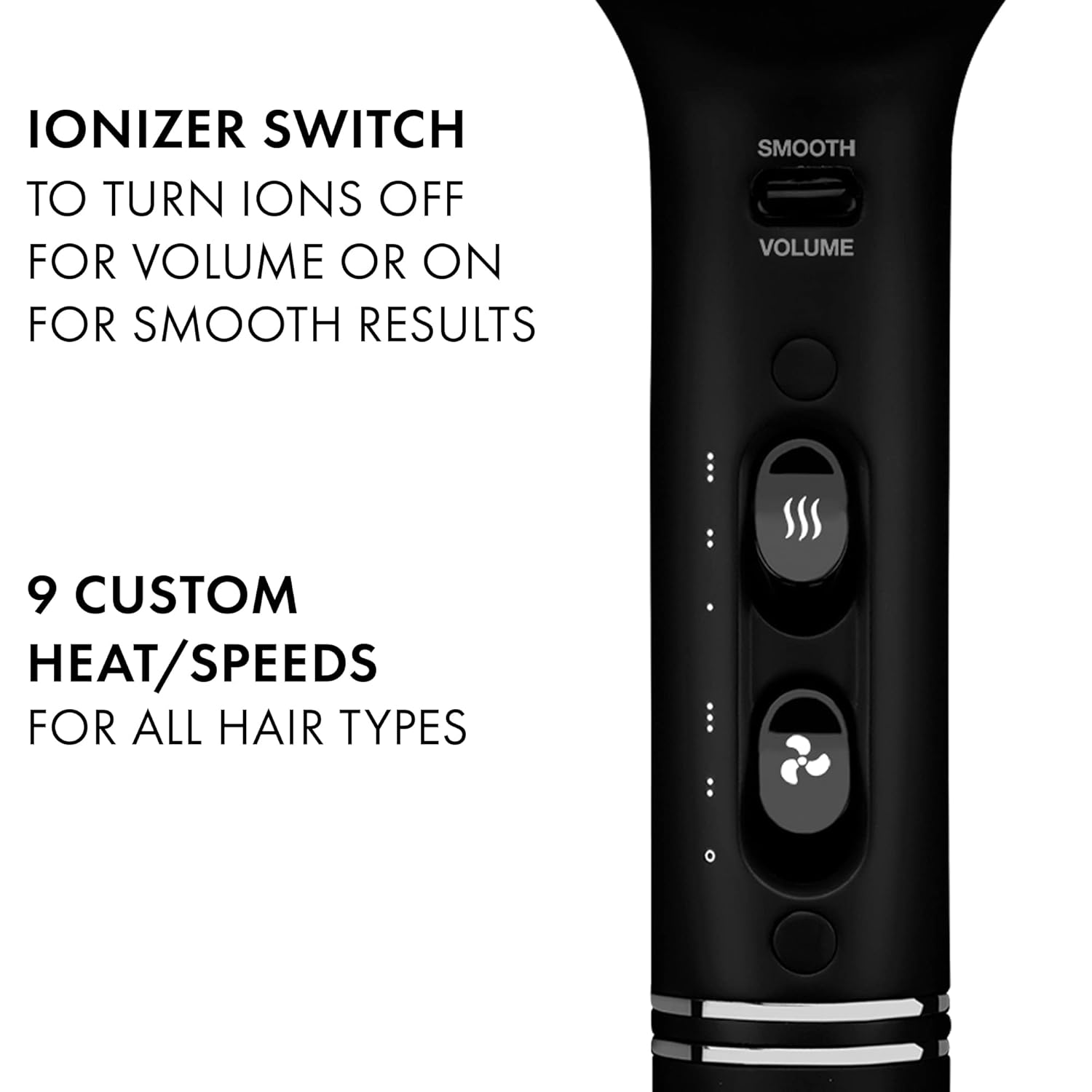 Hot Tools Pro Artist Black Gold 2000-Watt Ionic Hair Dryer | Ultra Powerful Airflow - Image 3