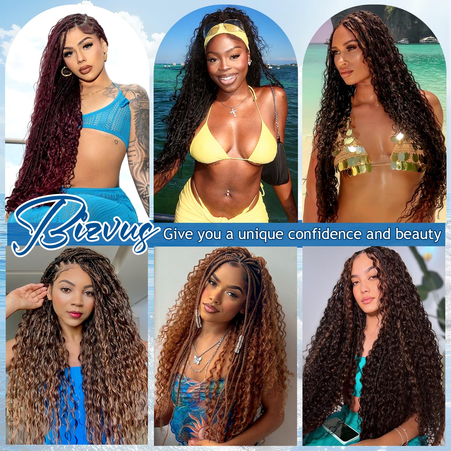 Human Braiding Hair for Boho Braids 120g Deep Wave Boho Hair for Braiding Knotless 12A Curly Bulk Bohemian 3 Bundles 100% Unprocessed Brazilian Virgin Hair Extensions Natural Color 16 Inch - Image 6