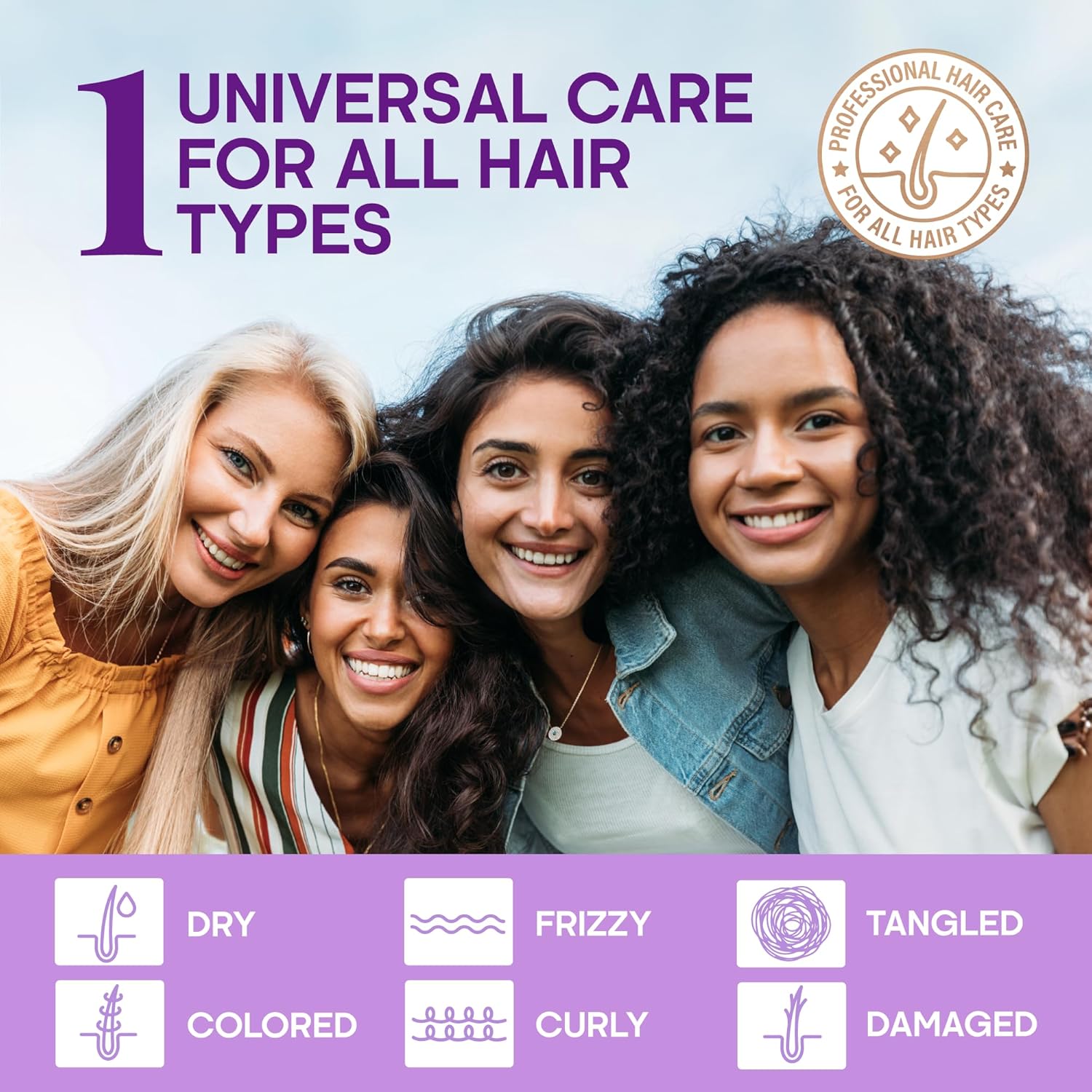 Hydrating Hair Serum for Frizzy and Damaged Hair - Keratin Hair Treatment for Dry Damaged Hair w/ Biotin, Castor Oil, Rosemary Oil, Hair Heat Protectant & Anti Frizz Hair Serum For Frizzy Hair, 5 Oz - Image 4