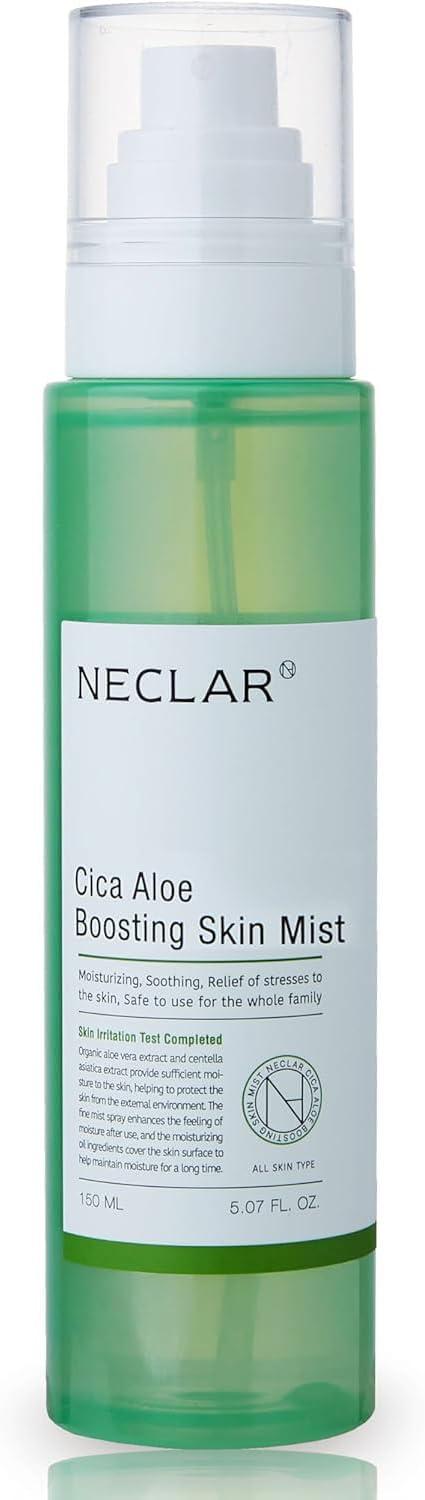 Hydrating Toner for Sensitive Skin - Facial Toner Spray - Aloe Vera and Centella Asiatica - pH Balanced Face Mist for Acne Prone Skin - Korean Skincare - CICA Facial Mist for Redness and Dryness
